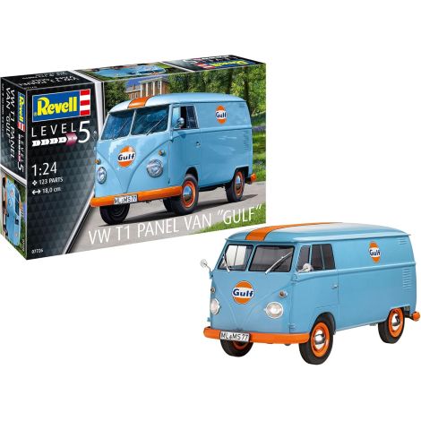 Macheta VW T1 Transporter Gulf Oil – Revell 07726 scara 1:24 - imagine 8